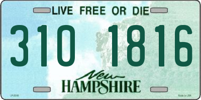 NH license plate 3101816