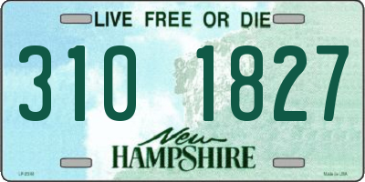 NH license plate 3101827