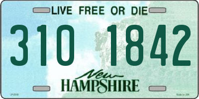 NH license plate 3101842