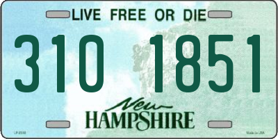 NH license plate 3101851