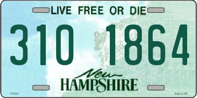 NH license plate 3101864