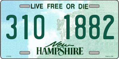 NH license plate 3101882
