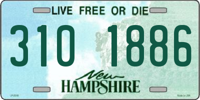 NH license plate 3101886
