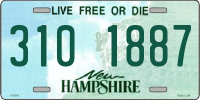 NH license plate 3101887