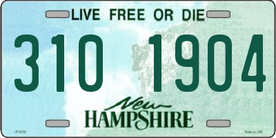 NH license plate 3101904