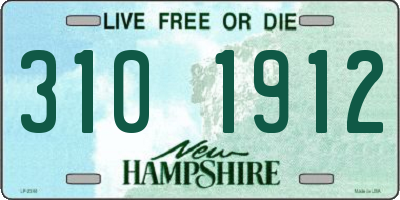 NH license plate 3101912