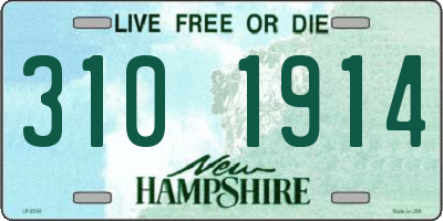 NH license plate 3101914