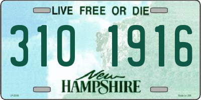 NH license plate 3101916
