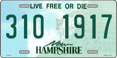 NH license plate 3101917