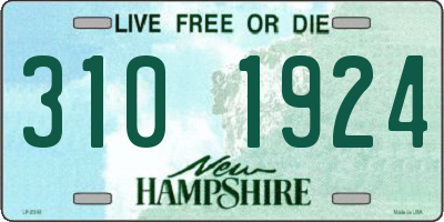 NH license plate 3101924