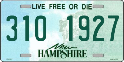 NH license plate 3101927