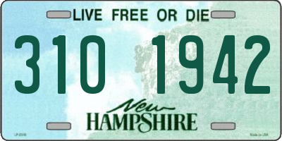 NH license plate 3101942