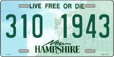 NH license plate 3101943