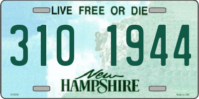 NH license plate 3101944