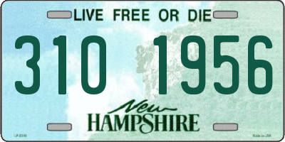 NH license plate 3101956