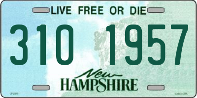 NH license plate 3101957