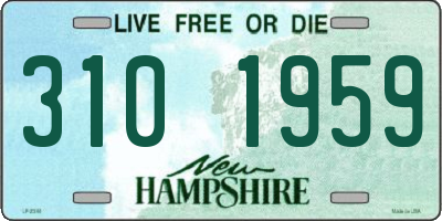 NH license plate 3101959