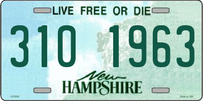 NH license plate 3101963