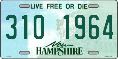 NH license plate 3101964