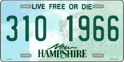 NH license plate 3101966