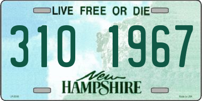 NH license plate 3101967