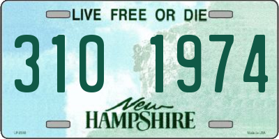 NH license plate 3101974