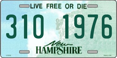 NH license plate 3101976