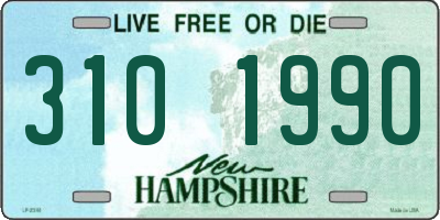 NH license plate 3101990