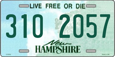 NH license plate 3102057