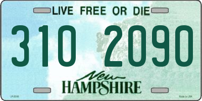 NH license plate 3102090