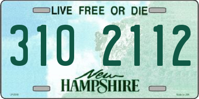 NH license plate 3102112