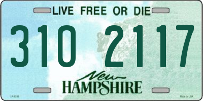 NH license plate 3102117