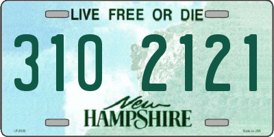 NH license plate 3102121