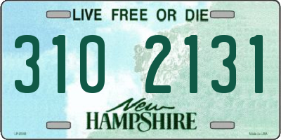 NH license plate 3102131
