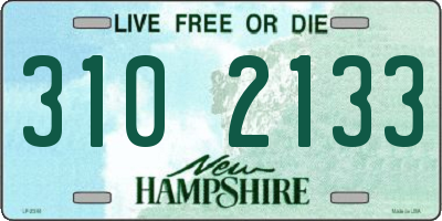 NH license plate 3102133