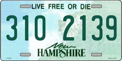 NH license plate 3102139