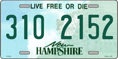 NH license plate 3102152