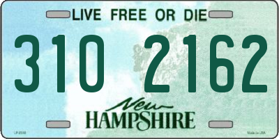 NH license plate 3102162