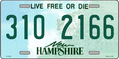 NH license plate 3102166