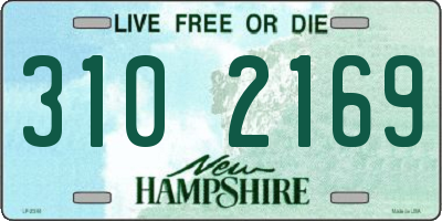 NH license plate 3102169