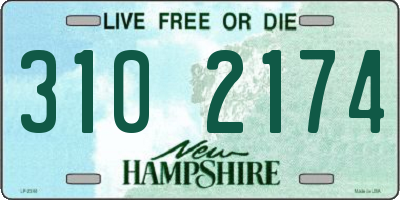 NH license plate 3102174