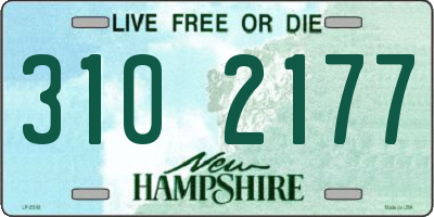 NH license plate 3102177
