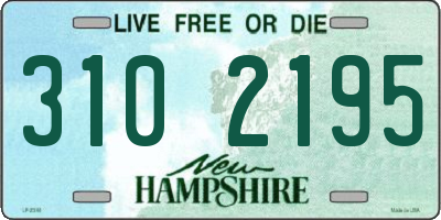 NH license plate 3102195