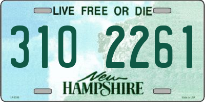 NH license plate 3102261