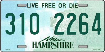 NH license plate 3102264