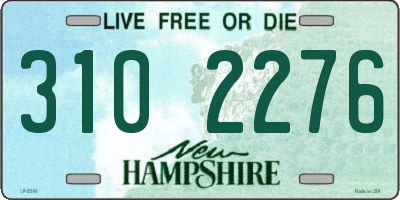 NH license plate 3102276