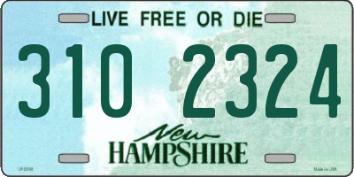 NH license plate 3102324