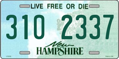NH license plate 3102337