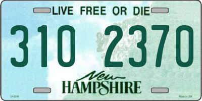 NH license plate 3102370