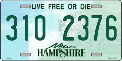 NH license plate 3102376